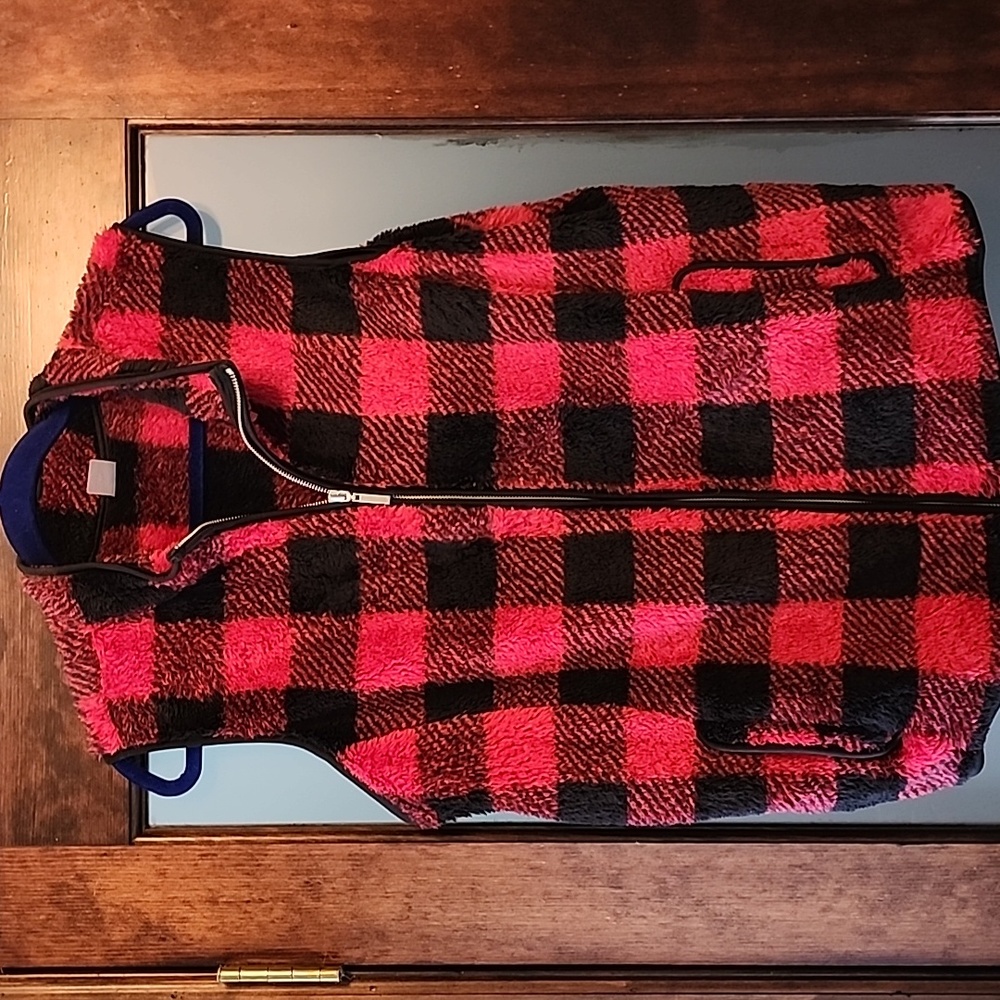 Buffalo Plaid Sherpa Vest